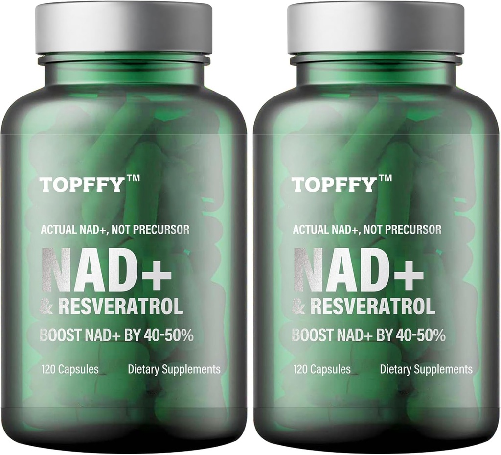 NAD + Resveratrol Suplemen, 240 Softgels NAD + Suplemen Boosting untuk Max Absorpsi untuk Dukungan Penuaan Energi Sel Pertahanan