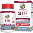 MARYRUTH'S Sleep Gummies | Sugar Free | NO Melatonin | L Theanine | Lemon Balm Leaf | Chamomile | Vitamin B6 | Relaxation & Sleep Support | Stress Relief | Vegan | Gluten Free | 60 Count