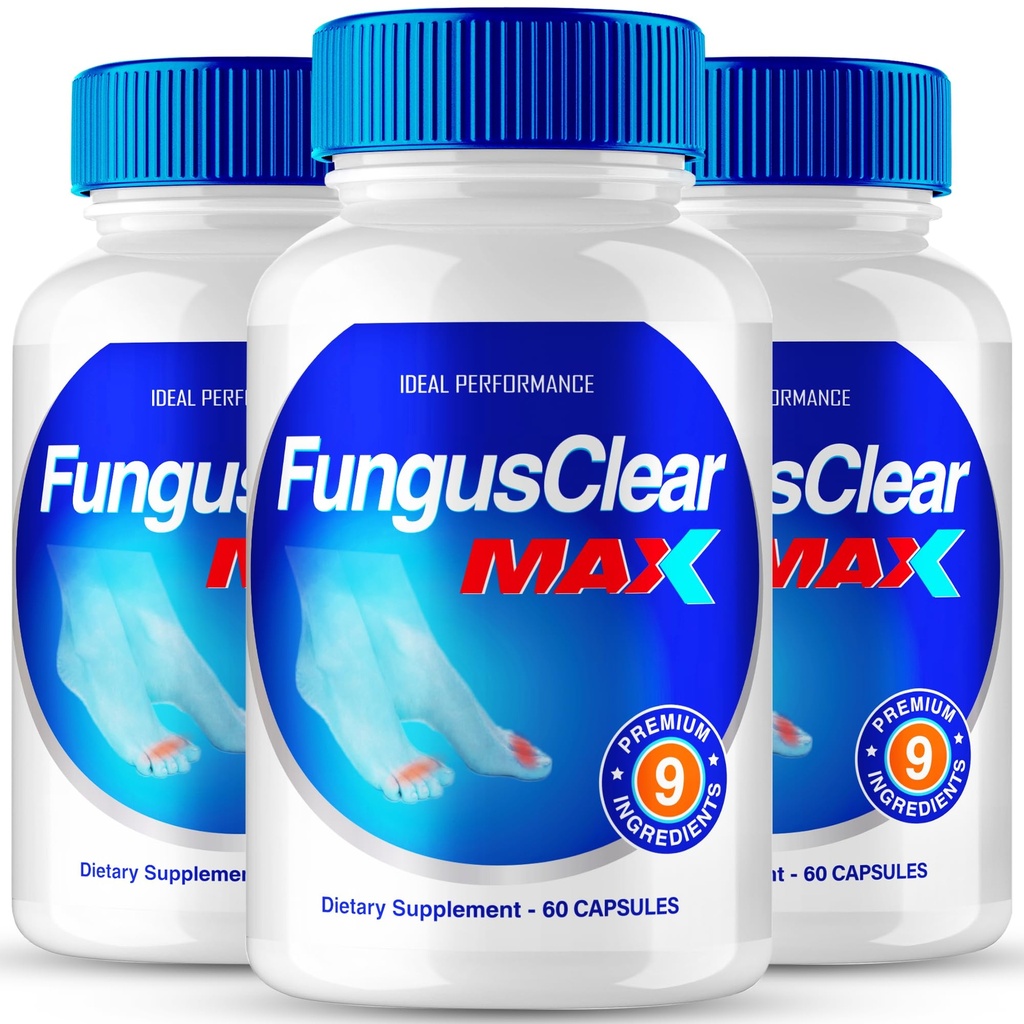 IDEAL PERFORMANCE (3 Pack) Fungus Clear Max Toenail Pills (180 Capsules)