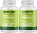 BESTVITE Artemisinin 100mg (240 vegetariske kapsler) (2- Pack) - Ingen stearater - Ingen Flow Agents - Vegan - Gluten Free - Ikke GMO