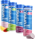 Nuun Sport Comprimés électrolytiques pour l'hydratation proactive, saveurs mélangées, 4 paquets (40 portions)