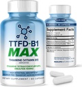 TTFD Thiamine B1 Supplement 60Capsules Made in USA-Tiamine TTFD Vitamin B1 MAX, High-Potency Supplement for Energy & Focus, Supports Healthy Nerve Function & Overall Wellness av MaxLife Naturals