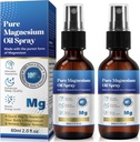 Generic 2 Pack Pure Magnesium Oil Spray, Magnesium Oil Spray, 100% טהור וטבע אורגני מבוזר מגנזיום Chloride שמן