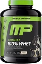 MusclePharm Combat 100% Whey Protein Powder, Cookies ‘N’ Crema Flavor, Fast Recovery & Muscle Gain with Whey Protein Isolate, Polvere proteica alta per le donne e gli uomini, senza glutine, 5 lb, 69 Servings