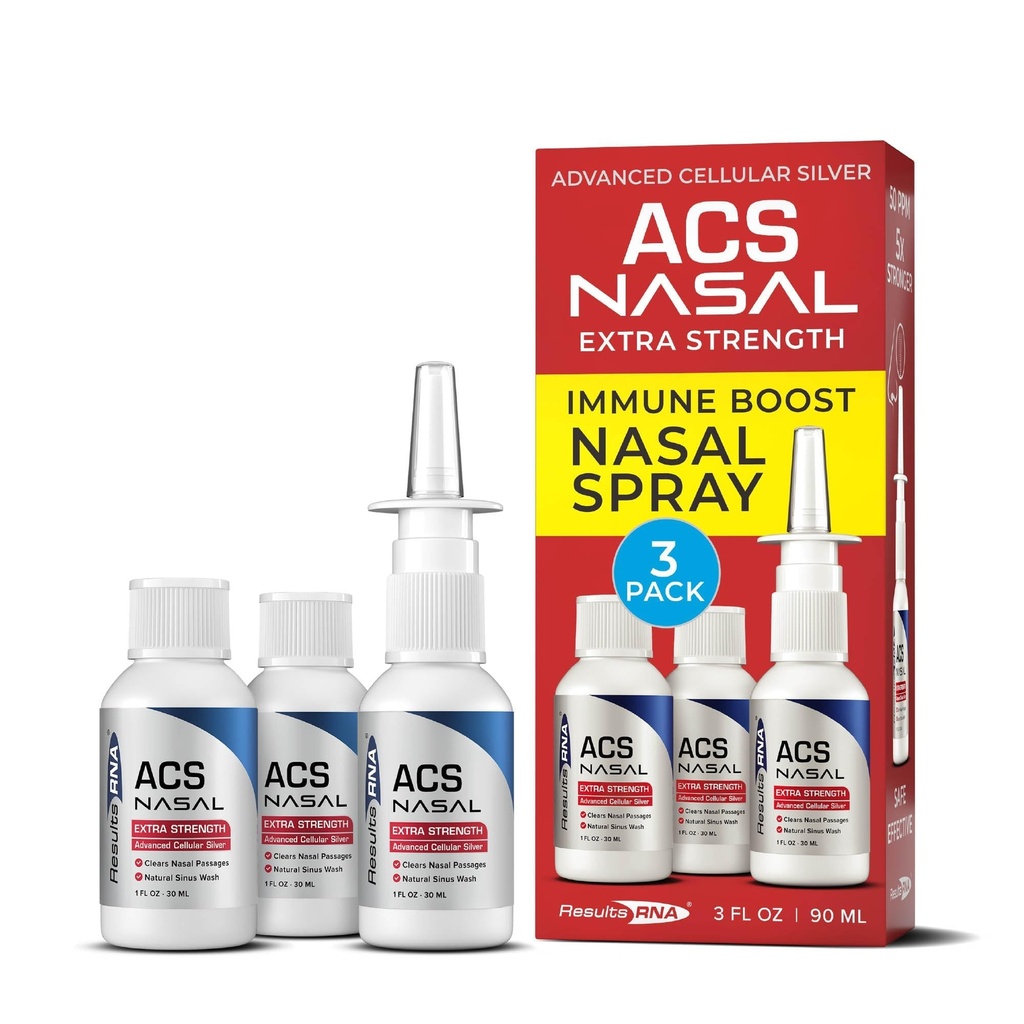 Results RNA - ACS 200 Nasal Extra Strength – The Most Effective Nasal Wash Available. Clears Nasal Passages Helping You Breathe Deeply, Day & Night. Clinically Proven (90 Servings)