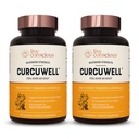 Live Conscious CurcuWell - Curcumin and Boswellia Blend | Maximum Strength Joint, Body and Cognitive Support - 60 Day Supply (2-Pack)