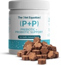 Prebiotic & Probiotic for Dogs – Digestive & Gut Health Chews – Natural Duck Flavor, 90 Count – with Bacillus Subtilis, Vitamin B12 & Folic Acid – Supports Immune & Digestive Health