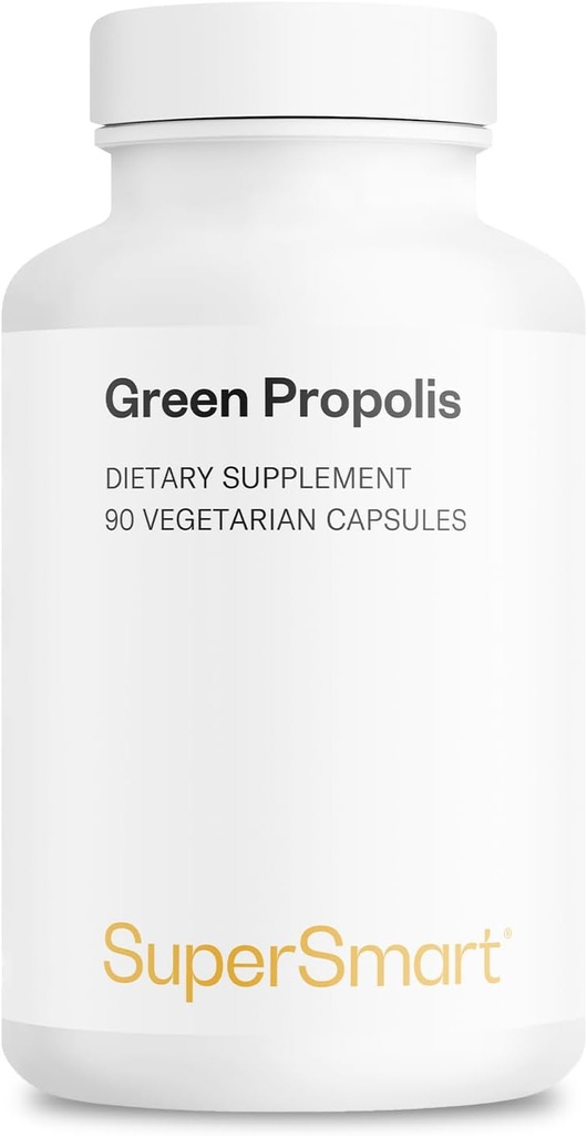 Supersmart - Green Propolis Supplement 1200mg por dia (Patenteado) - Natural Green Propolis Extract Brazil .