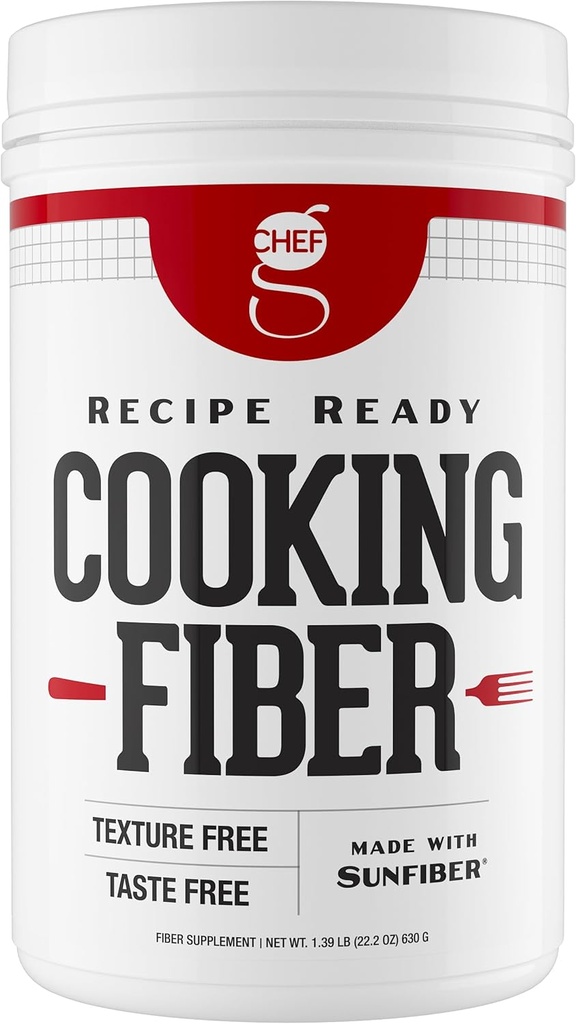 Chef G 's Cooking Fiber (90 Serving) - Vyrobeno se slunečním vláknem ® CARL 124; bez chuti, zápachu, nebo gritu 124; Všechny přírodní & gluten zdarma CARL 124; Nízká FODMAP, Certifikovaný Glyfosát Residue Free, Vegan