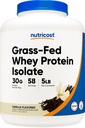 Nutricost Whey Protein Isolate (Vanilla) 5LBS - Não-GMO, sem glúten, sabores naturais