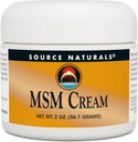 Source Naturals MSM Cream - Contains Vitamin E and Ginkgo - 2 oz