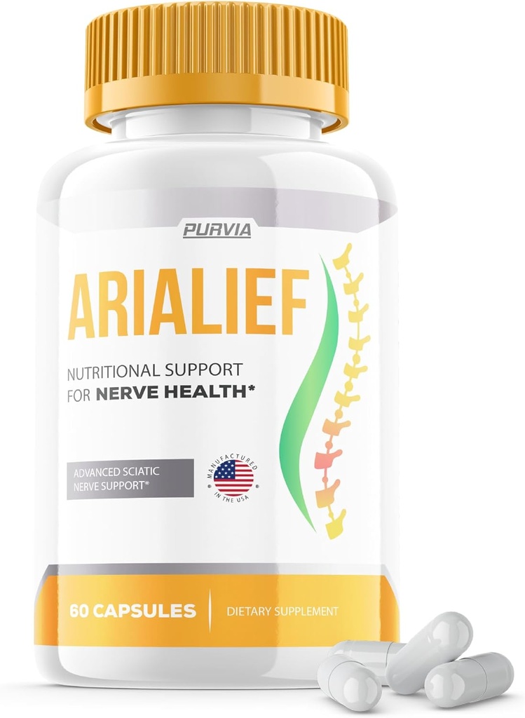 Arialief kapsułki Sciatica - Oficjalna formuła - Arialief witamina suplement Advanced Strength Formula, Arialief kapsułki Support Nutritional Support Maximum Strength Ogólne recenzje Wellness (60 kapsułki)
