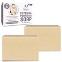 Eczema Souap Bar per a Cara i cos "All Demititis Natural, solució per al Drychy Flaky Livey Detoxifying, anti-Itch, netitzant l'aparença de l'Eczema Soap a l'estat