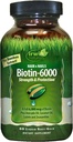 Irwin Naturals Biotin-6000 Stöder Hälsosam hud, hår och naglar - 60 Liquid Softgels - Styrka + Skydd med hög styrka 6000 mcg, Bamboo, Avocado, Coconut & More - Maximal Absorption