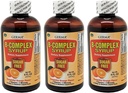 Germa B-Complex Syrup. Supliment alimentar. Sănătate osoasă, ajutor pentru creştere şi dezvoltare. Cutie cu 3 flacoane