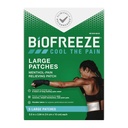 Biofreeze Grans pedaços d'ajuda de dolor, pedaços de dolor menthol per a baix, Neck, Knee, & Selfer, còmode i flexible Fabrice Fabrice Fabrics al Place, FSA Eligible, 5 ct