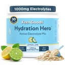 Feel Goods Hydration Hero, Sugar-Free Electrolyte Powder for Daily Hydration - Electrolytes Drink Mix with Magnesium, Potassium & Vitamins for Fasting & Energy - Keto, Vegan & Organic Flavors