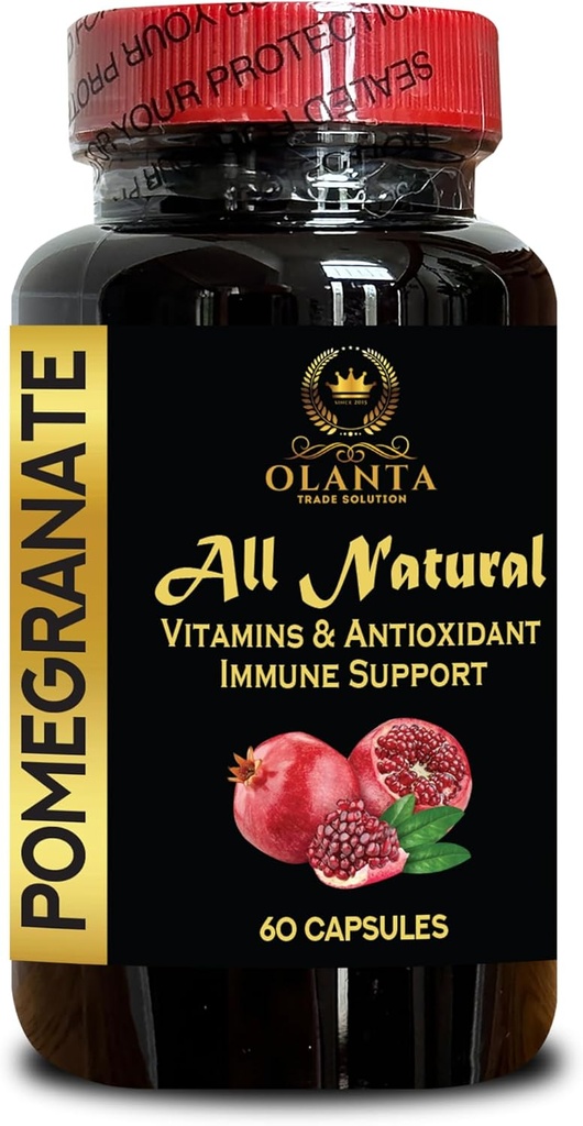 Pomegranate Extract - High-Potency Pomegranate, Highly Concentrated Pomegranate Extract, Dietary Supplement for Antioxidant, Superfruit Capsules - 1 Bottle 60 Capsules