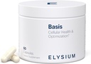 ELYSIUM Basis NAD Plus Supplemento 30 Serve - con Nicotinamide Riboside 250mg e Pterostilbene 50mg - Integratore di invecchiamento sano e energia cellulare