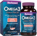 BlueBonnet naturale Omega-3 Salmon olio Softgels, 180 conte, bianco