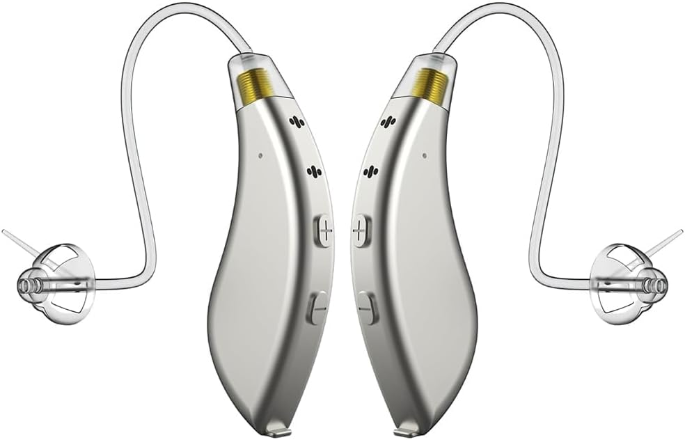 BlaidsX Pro програмовані Hearing Aids для дорослих з мобільним додатком, заспокійливий тест і шумопоглинання, заспокійливі попелиці для старших з Bluetooth, подвійний мікрофон і 48 DSP Канали США-Made Multi Core Processor