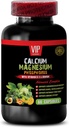 Calcio Magnesio Supplemento - Calcio Magnesio Phosphorus con vitamina D-3 & Boron - Sano Bones Magnesio, Calcio per le donne, Magnesio per gli uomini, Integratori di resistenza, 1 Bottiglia 60 Capsule