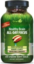 Irwin Naturals Healthy Brain All-day Focus - 60 Liquid Soft-Gels - Boosts Mental Performance & Promotes long-Term Brain Health - 30 Servings
