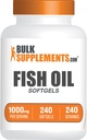 Bulksupplement.com ฟิชน้ํามัน 1000mg Softgels - Fish Foot Supplement, โอเมก้า 3 Supplement - Gluten Free, 1 Softgel ต่อการให้บริการ 240 เคานต์ (หนึ่ง)