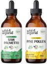 Sega selvatica e organica Palmetto Tintura 4 fl oz & Pine Pollen Tintura 4 fl oz