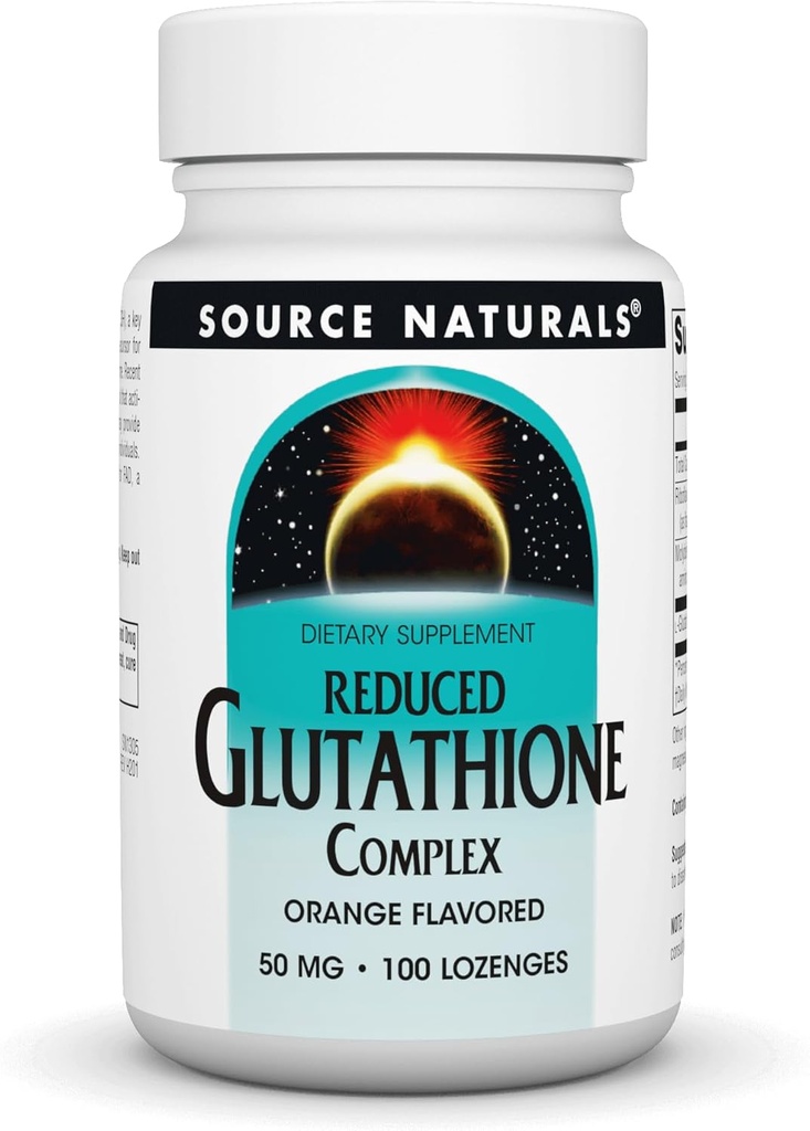 Source Naturals Reduced Glutatione Complex 50 mg Orange Flavoled - 100 Lozenges