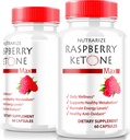 (2 Paket) Raspberry Ketone Capsules, Resmi Raspberry Ketone For Weight Los, All- Natural Keto Formula untuk Membuka Tubuh Anda dan Fitness Goals, RaspberryKeton Tambahan 1200 MG, Review (120 Capsules)