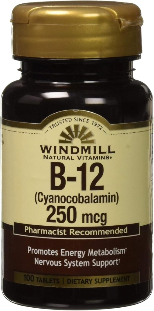 Vitamin B-12 TABS 250 MCG WMILL Size: 100