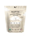 NUFYX® Family Owned Protein Powder, Organic Plant-Based, Made with 100% USA Grown Peas, 18g Protein for 90 Calories, Only 2 Ingredients, Digestive Support (Simply Plain, 20 Scoops)