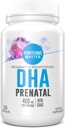 Portions Master DHA Prenatal, אומגה 3 לידה מחדש עם 300 מ"ג DHA, Supports Fetal Brain & Eye Development, הריון ותזונה הנקה, non-GMO, Gluten-Free (30 Softgels)