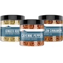 Earthborn Elements Cayenne Pepper, Ceylon Cinnamon & Ginger Root Bundle (200 Capsules Each), Pure & Undiluted, No Additives