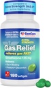 GenCare - Extra Power Gas Relief Simethicone 125 מ"ג (180 Softgels) כוח מקסימלי גלולות נגד גז עבור Bloating הקלה, לחץ ודיסקפורט - בהשוואה ל- Generic תוספת כוח X