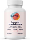 Vitamine Prenatali FullWell | Choline, folato, vitamina D per la crescita fetale, sviluppo del cervello | 26+ Nutrienti vitali | Dietitian-Formulato, OBGYN Raccomandato, Non OGM, Terza Parte Testata, 30 Serve