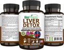 BioFinest Liver Detox Suplemento - 22 Nutrientes Milk Thistle Artichoke Celery Seed Chanca Piedra Beet Root Dandelion Turmeric Ginger - Alcohol Cleanse Energy Digestion Metabolism (120 Veg. Capsules)
