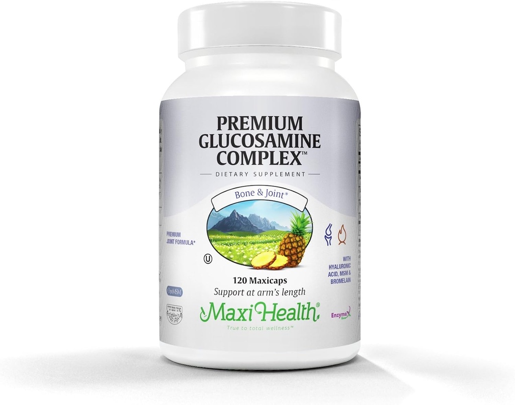 Maxi Health Premium Glucosamine Complex Joint Formula with MSM, 120 Count