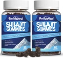 Shilajit Gummies 1000 MG, Organic Shilajit supplement, 85+ Trace Minerals, with Ashwagandha, Mushroom - Energy, Brain, Immunity Support, for Men " 120 count