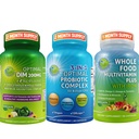 Hormonal Balance & Digestive Health Trio – DIM 200mg with BioPerine® & Cruciferous Veggies + 3-in-1 Probiotic with Prebiotic and Enzymes + Whole Food Multivitamin with Iron – Vegan Wellness Support