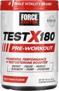 Test FORCE FACTOR X180 Pre- Workout proszek i suplement energii, Boost Focus & Endurance, Budowanie mięśni i siły, Suplement tlenku azotu z Ashwagandaha & L- Citrulline, Fruit Punch, 30 Służenia