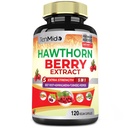 Hawthorn Berry Supplement Extract Capsules - 120 Vegan Capsules for 4 Months - Combined Beet Root, Ashwagandha, Turmeric Curcumin & Black Pepper
