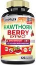 Hawthorn Berry extract kapsulak - 120 Vegan kapsula 4 hilabetez - Beet Erro Konbinatua, Ashwagandha, Turmeric Curcumin eta Black Pepper