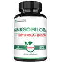 1520mg Ginkgo Biloba Supplements with Gotu Kola Leaf, Bacopa Monnieri - 270 Capsules - Extra Strength Support for Brain Health, Memory Function, Focus & Vision Quality - 3 Month Supply