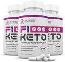 (3 Pack) F1 Keto Pills 1275MG 新型和改良配方包含苹果苹果苹果醋 外生橄榄油 绿茶叶 180 Capsules