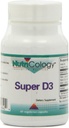 Suplemen Diet Super Nutekologi Super D3 - Dukungan Bone & Imune, Cholecalferol dengan C & E, Kapsul Vegetarian, Gluten Free - 60 Cacah