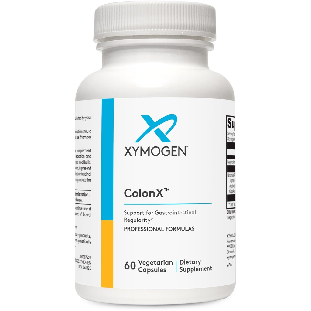 XYMOGEN ColonX - Gastrointestinal & Bowel Regularity Support - Magnesium Citrate, Cape Aloe & Triphala - Vegetarian - 60 Capsules