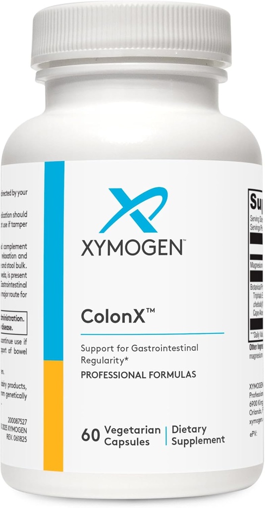 XYMOGEN ColonX - Palaiko GI Motility, Stool urmu, Digestion, asimiliacija, ir šalinimas - Triphala priedas su magnio citratas, Cape Aloe (60 Capsules)